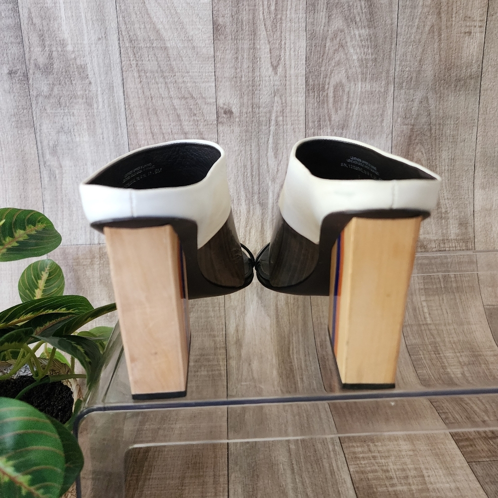 Tory Burch Mika Colorblock Mules Size 6 - Picture 11 of 14